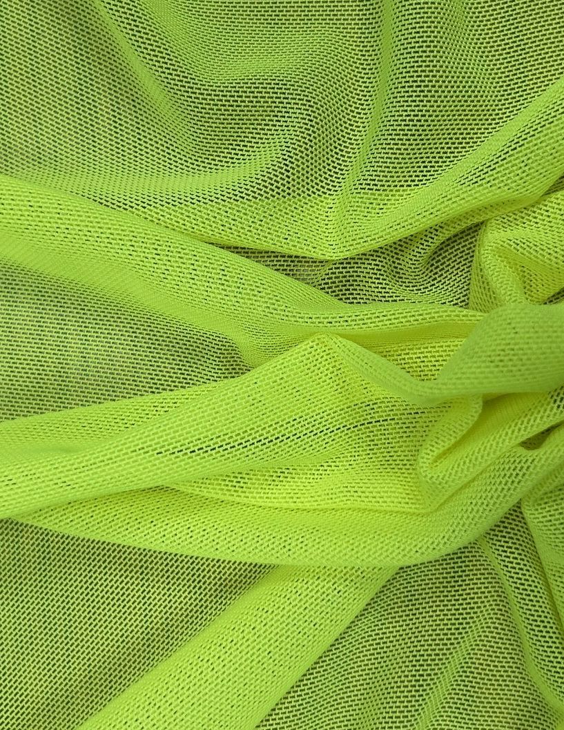 98600ZY NEON GREEN#110 CLOSE OUT DRESS LOUNGEWEAR MESH NEON GREEN POLYESTER POWER SHIRT SOLID SPANDEX SUBLIMATION SWIM WEAR TOP