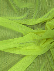 98600ZY NEON GREEN#110 CLOSE OUT DRESS LOUNGEWEAR MESH NEON GREEN POLYESTER POWER SHIRT SOLID SPANDEX SUBLIMATION SWIM WEAR TOP