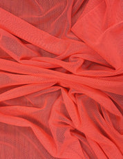 98600ZY NEON ORANGE#111 CLOSE OUT DRESS LOUNGEWEAR MESH NEON ORANGE POLYESTER POWER SHIRT SOLID SPANDEX SUBLIMATION SWIM WEAR TOP