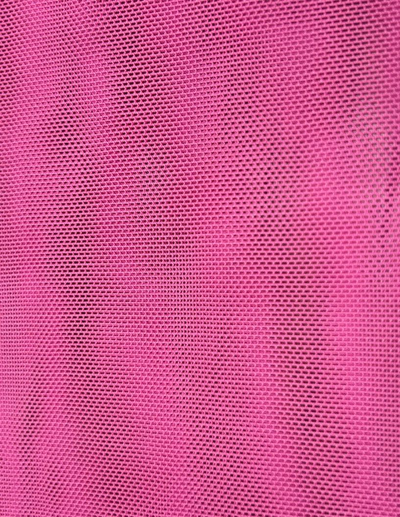 98600ZY NEON FUCHSIA#113 CLOSE OUT DRESS LOUNGEWEAR MESH POLYESTER POWER SHIRT SOLID SPANDEX SUBLIMATION SWIM WEAR TOP WHITE