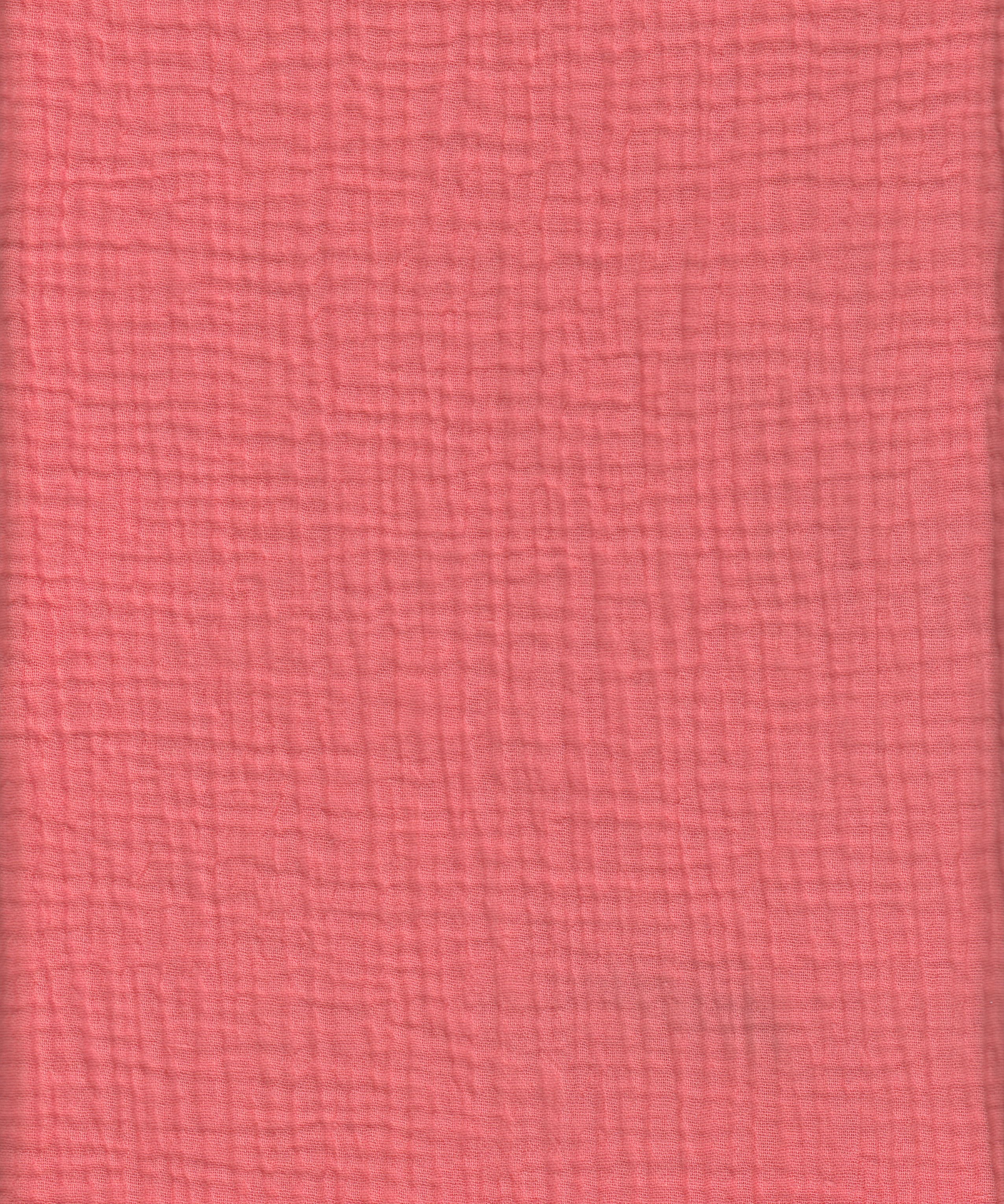 40123 CORAL HOT#41 BOTTOM CARDEGAN CORAL COTTON DOUBLE GAUZE DRESS PANTS SHIRT SKIRT SOLID TOP WOVEN