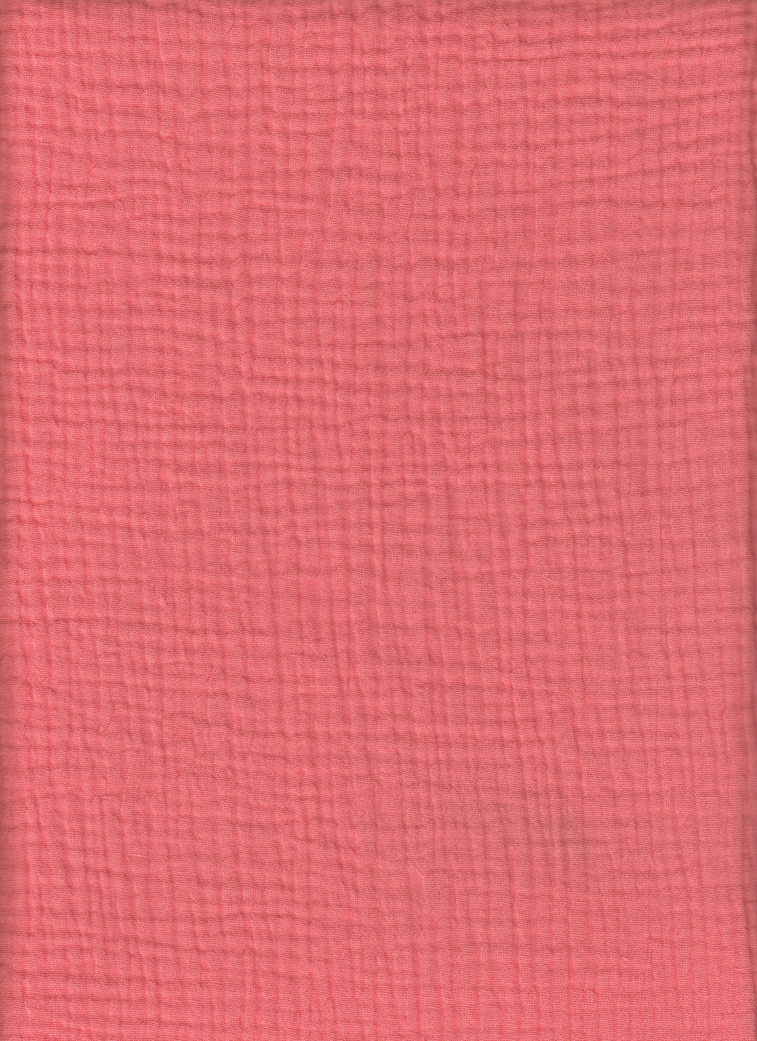 40123 CORAL HOT#41 BOTTOM CARDEGAN CORAL COTTON DOUBLE GAUZE DRESS PANTS SHIRT SKIRT SOLID TOP WOVEN