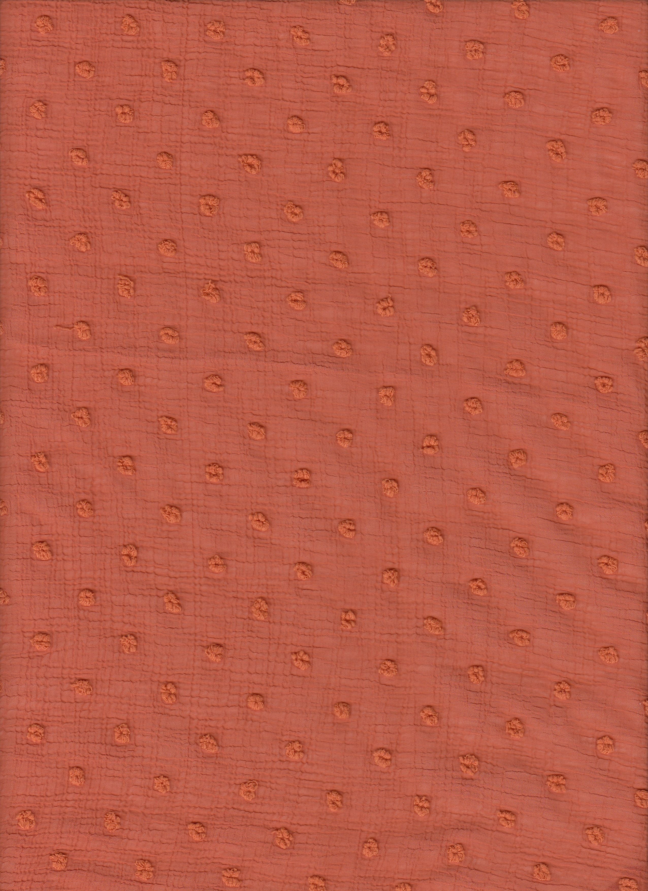 12031 CINNAMON DK#9 AIR FLOW BOTTOM CINNAMON DRESS PANTS POLYESTER RUST SHIRT SHORT SKIRT SOLID SUBLIMATION SWIM WEAR SWISS DOT TOP URAGIRI WOVEN