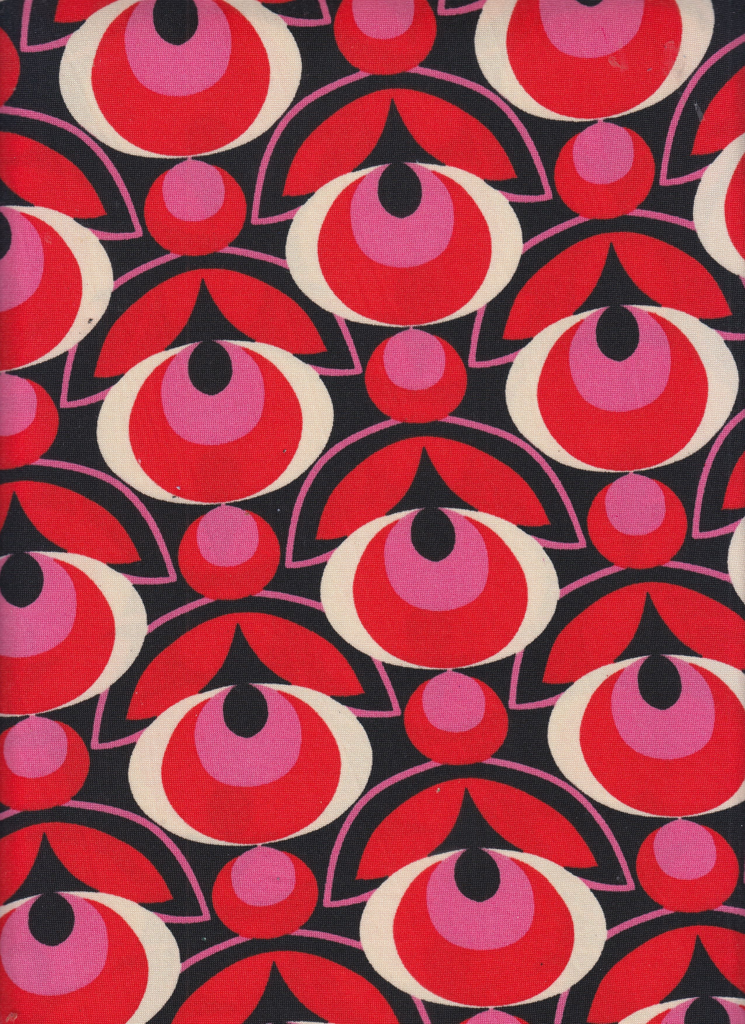 IW84028-14148 BLACK/RED#1A BLACK DRESS DTY NON BRUSH GEOMETRIC KNIT PANTS POLYESTER RED SHIRT SKIRT SPANDEX TOP