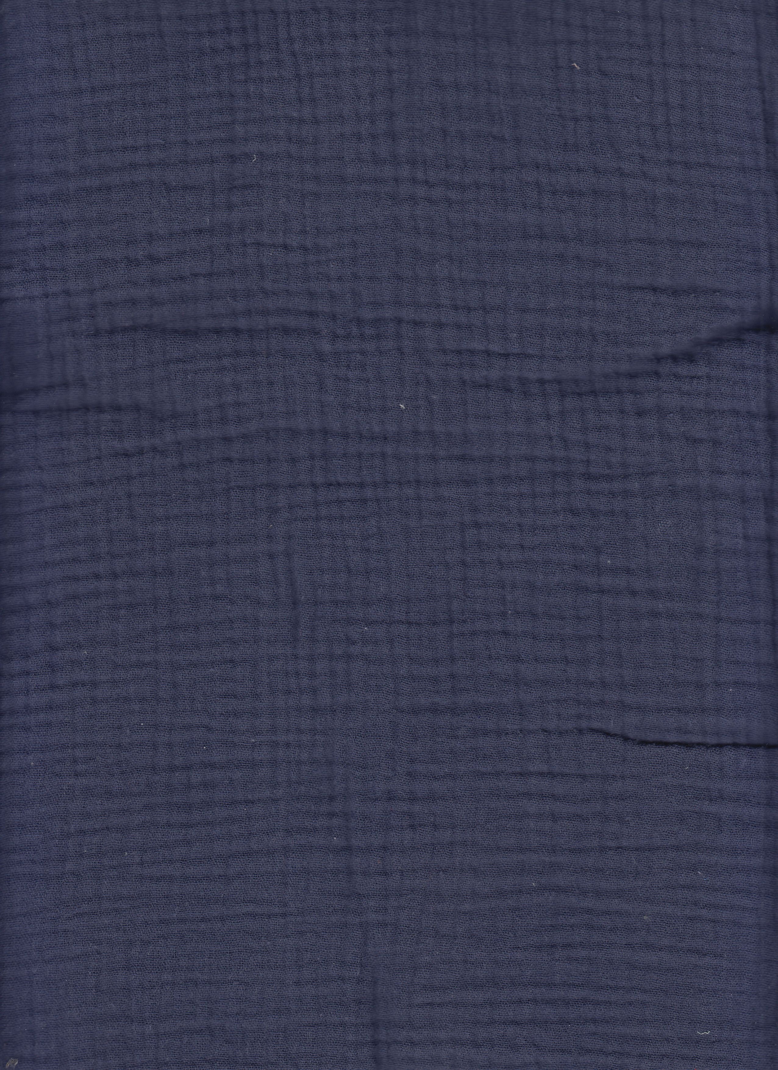 40123MC NAVY#105A BOTTOM CARDEGAN COTTON DOUBLE GAUZE DRESS NAVY PANTS SHIRT SKIRT SOLID TOP WOVEN
