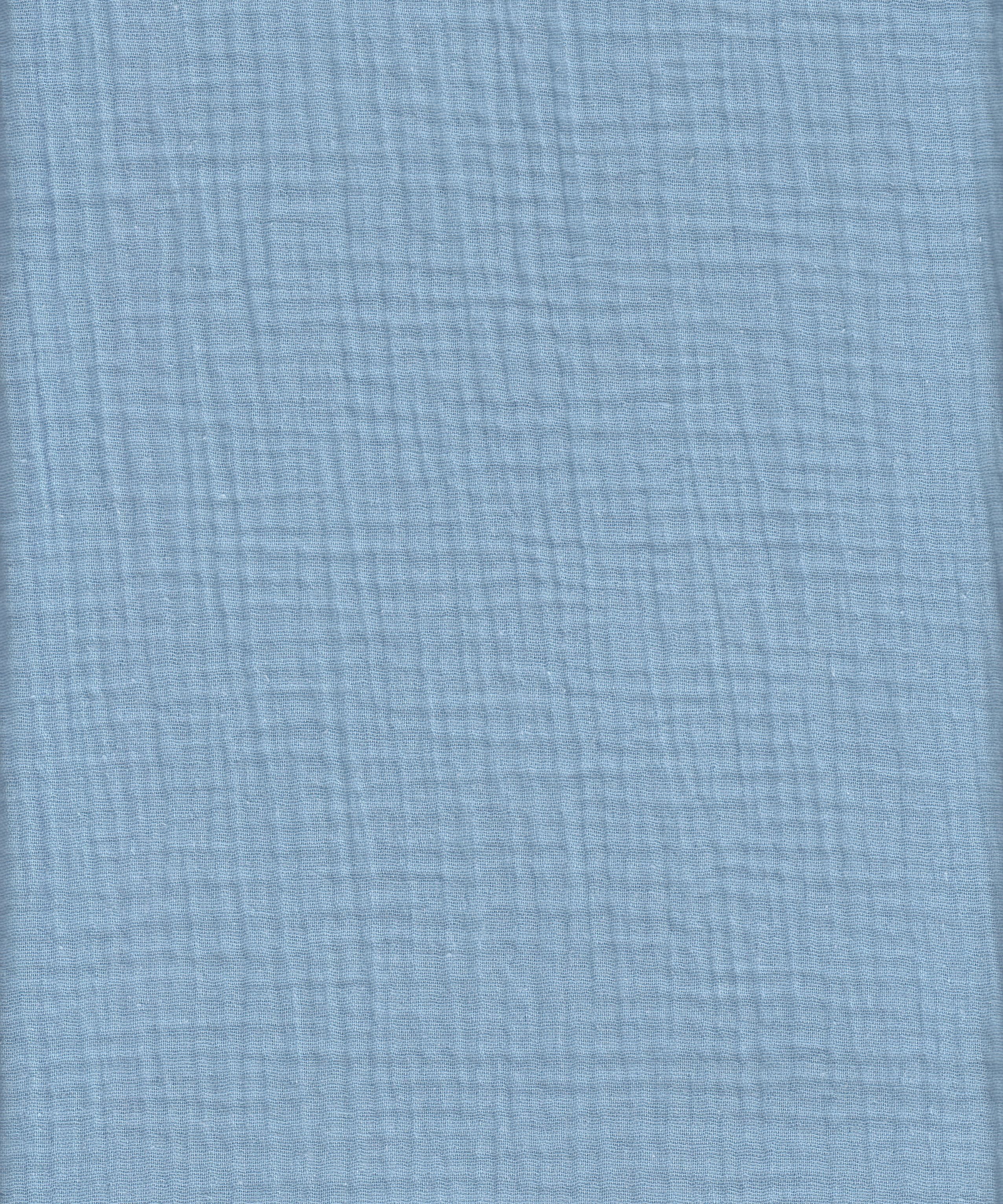 40123MC PRE BLUE#130 BLUE BOTTOM CARDEGAN COTTON DOUBLE GAUZE DRESS PANTS SHIRT SKIRT SOLID TOP WOVEN