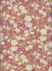 IW60006-14038 TAUPE/IVORY#15C BOTTOM CARDEGAN DITSY FLOWER DRESS IVORY LEAF MARBLE PRINTED NYLON PANTS RAYON SHIRT SHORT SKIRT SMALL TAUPE TOP WOVEN