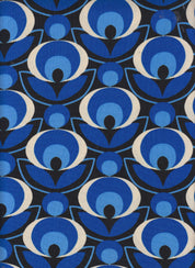 IW84028-14148 BLACK/ROYAL#15 BLACK BLUE DRESS DTY NON BRUSH GEOMETRIC KNIT PANTS POLYESTER SHIRT SKIRT SPANDEX TOP WHITE