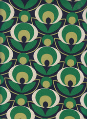 IW84028-14148 NAVY/GREEN#16 BLUE DRESS DTY NON BRUSH GEOMETRIC GREEN KNIT NAVY PANTS POLYESTER SHIRT SKIRT SPANDEX TOP