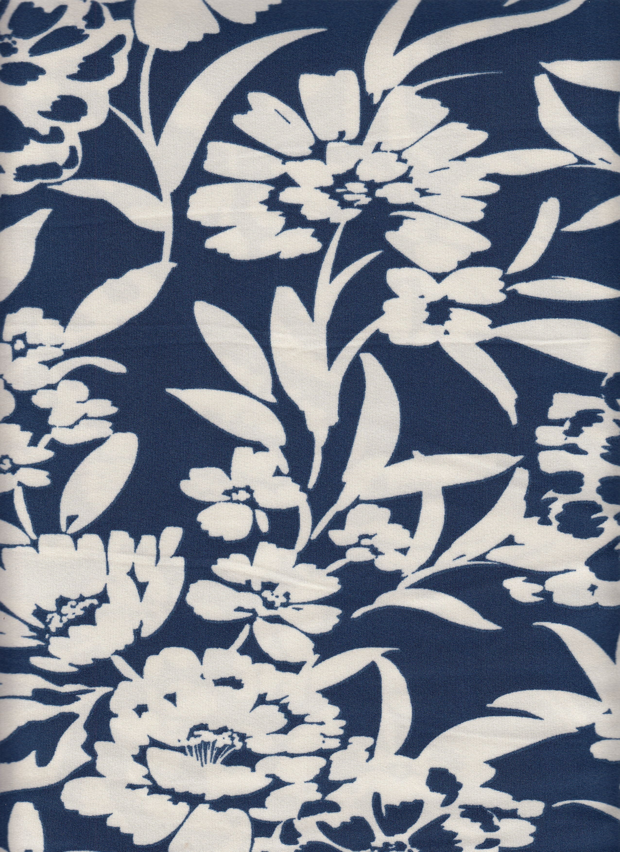 IW88804-14841 NAVY/IVORY#1 BOTTOM DRESS DTY BRUSH FLOWER KNIT LEAF LEGGINGS LOUNGEWEAR NEW PAJAMAS PANTS POLYESTER SHORT SKIRT SPANDEX TOP