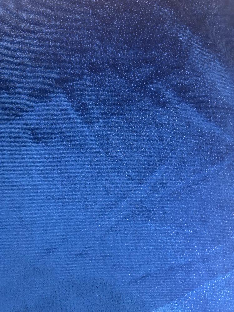 Velvet Glitter Stretch Fabric - 94% Polyester, 6% Spandex | Soft Shimmer Velvet Knit for Costumes, D 