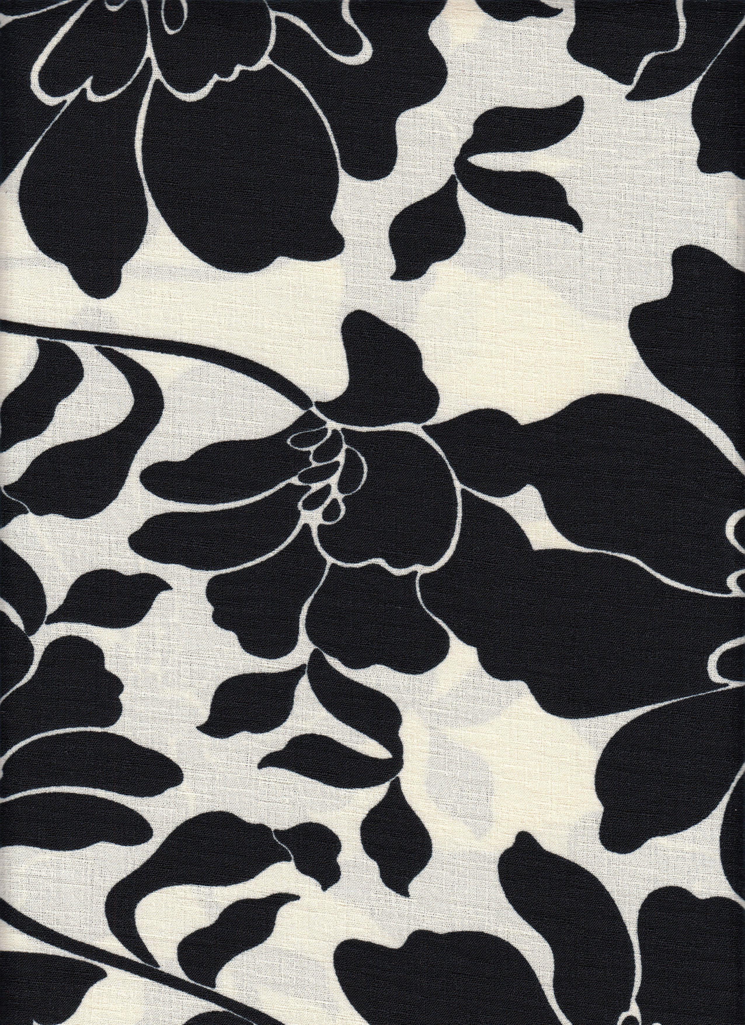 IW79015-14853 IVORY/BLACK#14 BOTTOM CEY LINEN DRESS LOOK PRINT PANTS POLYESTER SHIRT SKIRT TOP WOVEN