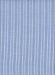 79019KF BABY BLUE/WHITE#3 DRESS LUXURY STRIPE PANTS POLYESTER SHIRT SHORT SKIRT STRIPS PRINTS TOP WOVEN