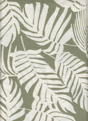 IW60006-14584 SAGE/IVORY#3 BIG LEAF BOTTOM CARDEGAN DRESS MARBLE PRINTED NYLON PANTS RAYON SHIRT SHORT SKIRT TOP TROPICAL WOVEN