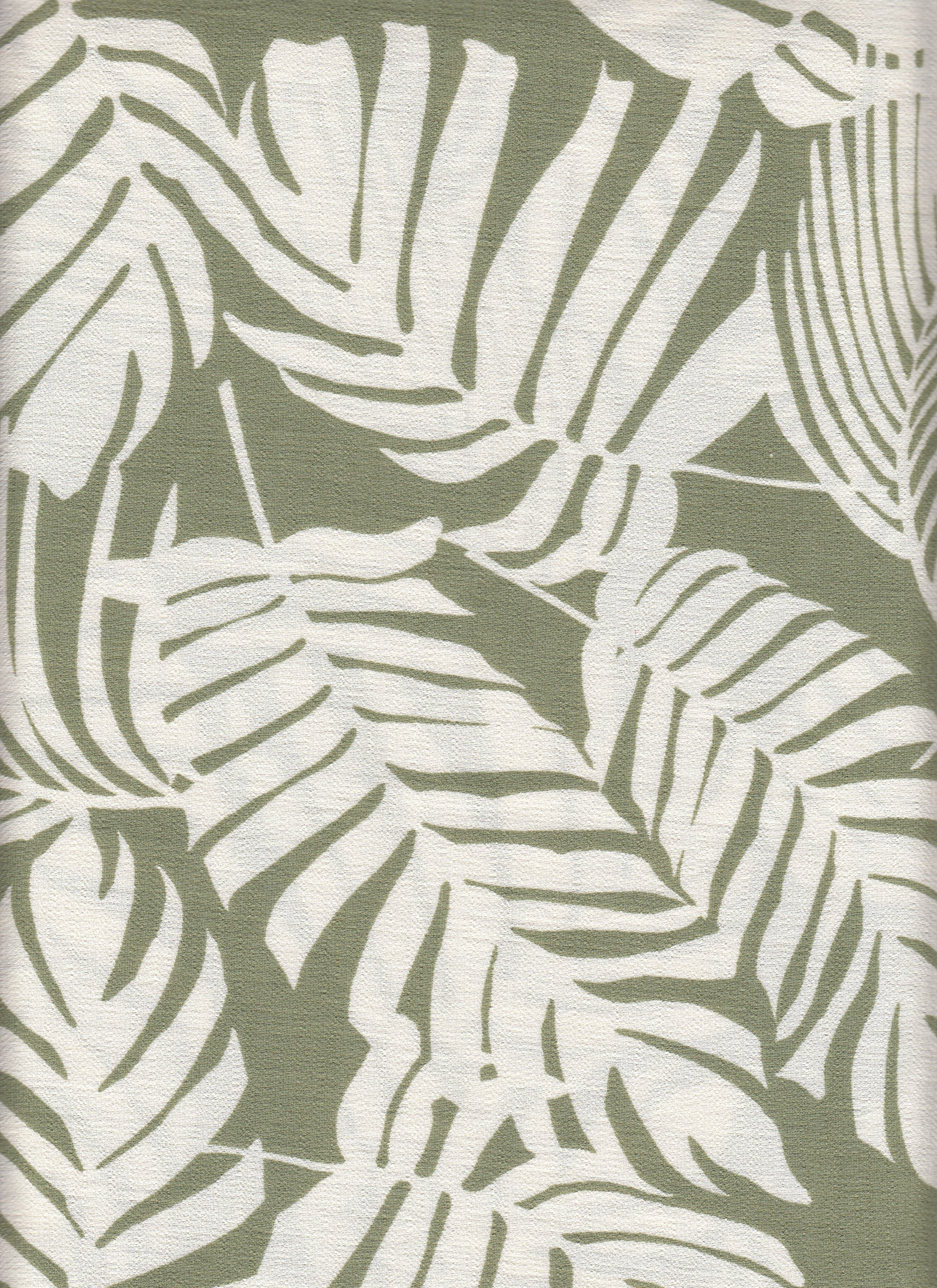 IW60006-14584 SAGE/IVORY#3 BIG LEAF BOTTOM CARDEGAN DRESS MARBLE PRINTED NYLON PANTS RAYON SHIRT SHORT SKIRT TOP TROPICAL WOVEN