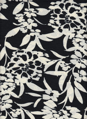 IW79015-14841 BLACK/CREAM#1 BOTTOM CEY LINEN DRESS LOOK PRINT PANTS POLYESTER SHIRT SKIRT TOP WOVEN