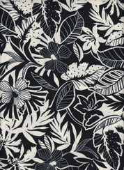 IW79015-14739 BLACK/CREAM#1 BOTTOM CEY LINEN DRESS LOOK PRINT PANTS POLYESTER SHIRT SKIRT TOP WOVEN