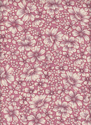 IW79015-14843 PINK/CREAM#2 BOTTOM CEY LINEN DITSY FLOWER DRESS LOOK PRINT PANTS POLYESTER SHIRT SKIRT SMALL TOP WOVEN