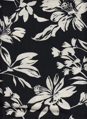 IW60006-13893 BLACK/CREAM#1 BOTTOM CARDEGAN DRESS MARBEL PRINTED MARBLE NYLON PANTS RAYON SHIRT SHORT SKIRT TOP WOVEN