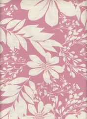 IW60006-14842 MAUVE/CREAM#2 BIG LEAF BOTTOM CARDEGAN DRESS MARBLE PRINTED NYLON PANTS RAYON SHIRT SHORT SKIRT TOP TROPICAL WOVEN