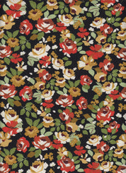 IW60006-14923 BLACK/RED#16O BOTTOM CARDEGAN DAISY FLOWER DRESS LEAF MARBLE PRINTED NYLON PANTS RAYON SHIRT SHORT SKIRT SMALL TOP WOVEN