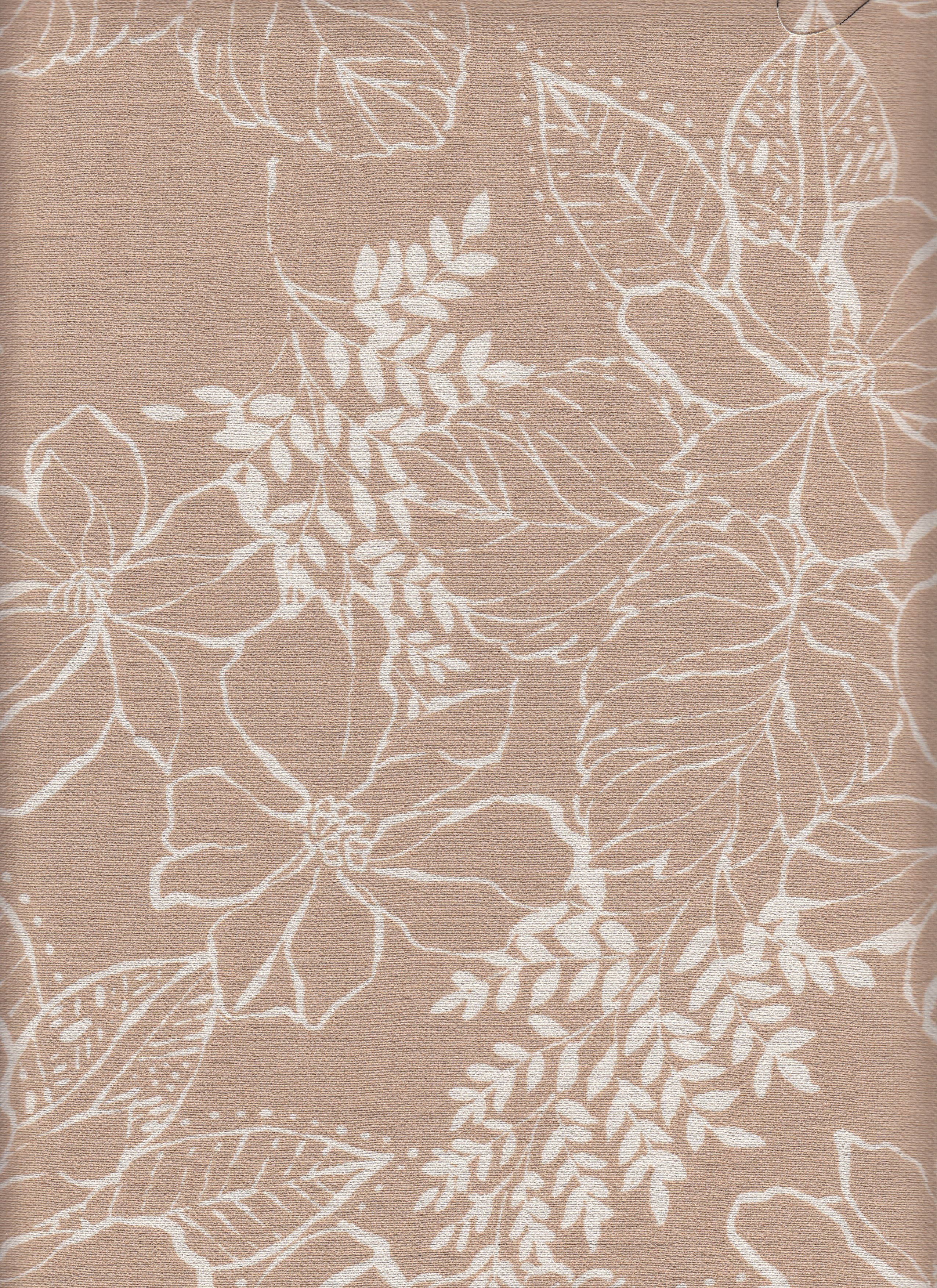 IW60006-14924 TAUPE/IVORY#10 BIG LEAF BOTTOM CARDEGAN DRESS MARBLE PRINTED NYLON PANTS RAYON SHIRT SHORT SKIRT TOP TROPICAL WOVEN