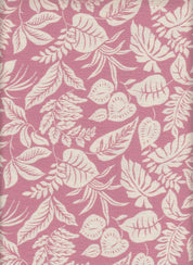 IW60006-14591 MAUVE/CREAM#2 BIG LEAF BOTTOM CARDEGAN DRESS MARBLE PRINTED NYLON PANTS RAYON SHIRT SHORT SKIRT TOP TROPICAL WOVEN