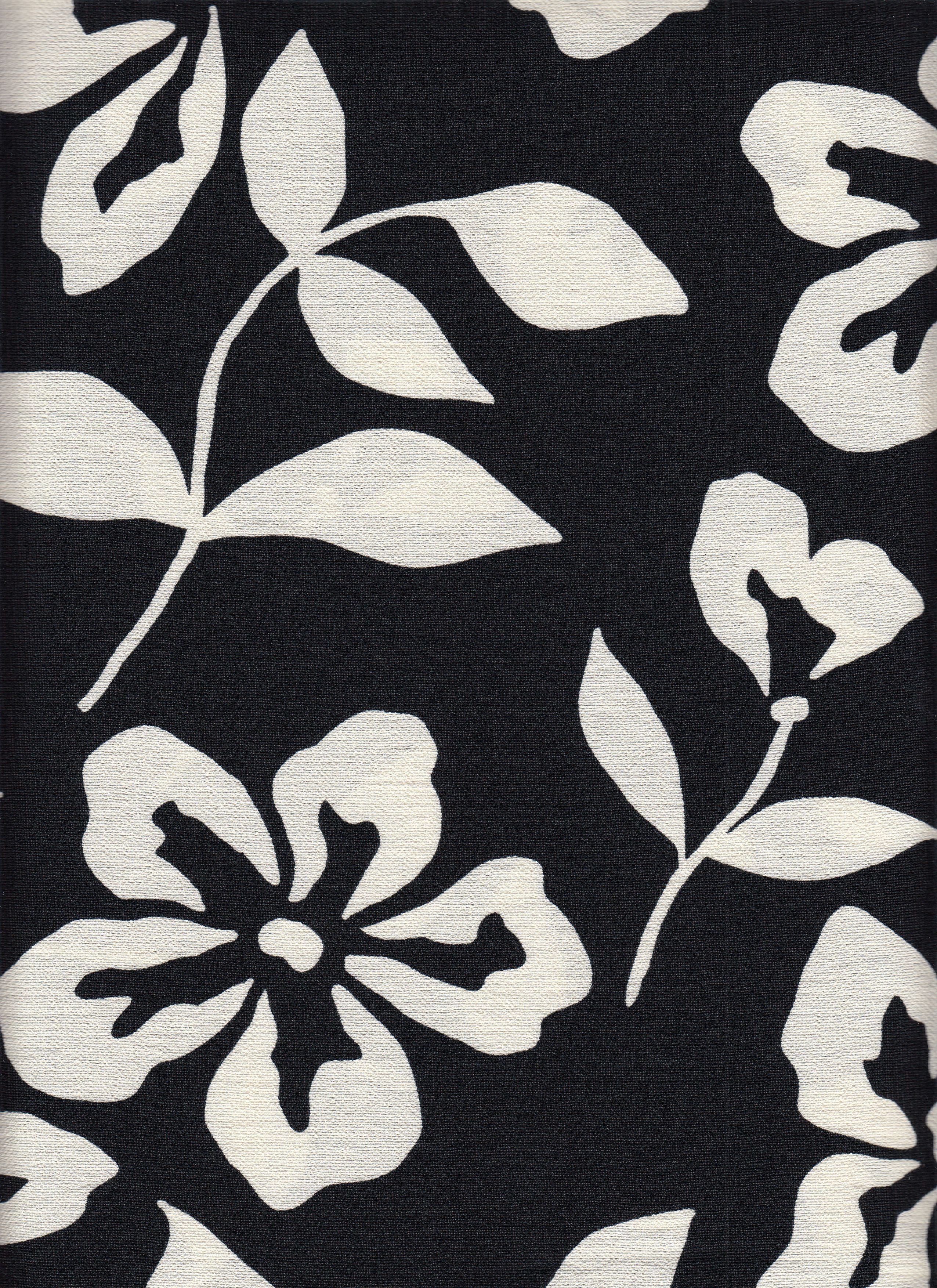 IW60006-14483 BLACK/CREAM#1 BIG FLOWER BOTTOM CARDEGAN DRESS LEAF MARBLE PRINTED NYLON PANTS RAYON SHIRT SHORT SKIRT TOP WOVEN