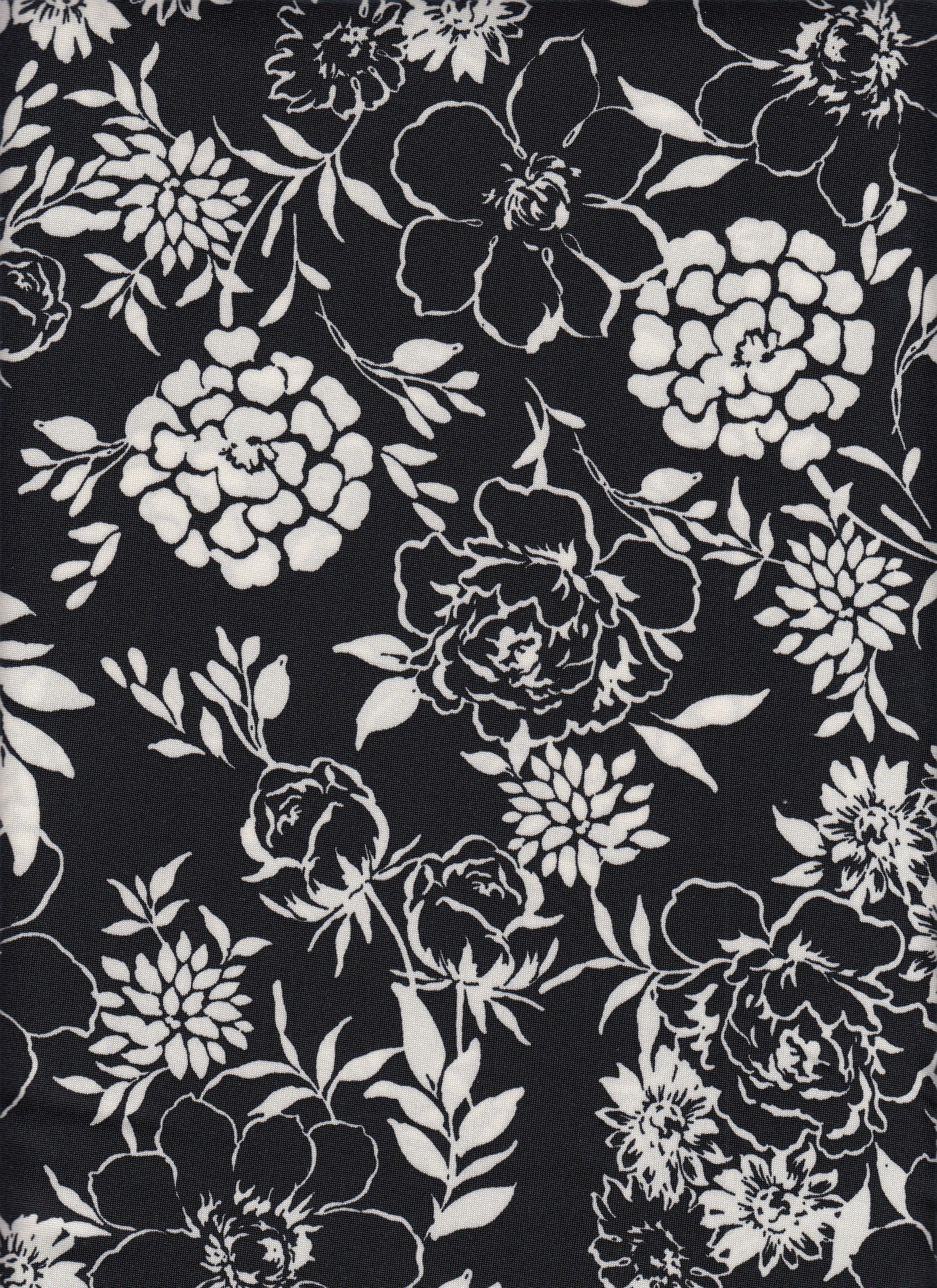 IW84028-14857 BLACK#1 DRESS DTY NON BRUSH FLOWER KNIT LEAF PANTS POLYESTER SHIRT SKIRT SMALL SPANDEX TOP