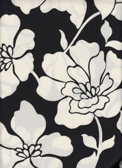 IW84028-14853 BLACK#13 DRESS DTY NON BRUSH FLOWER KNIT LEAF PANTS POLYESTER SHIRT SKIRT SMALL SPANDEX TOP