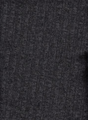99224 2TN CHARCOAL GREY#4 BRUSHED CARDEGAN CHARCOAL GREY JACKET KNIT POLYESTER RAYON RIB SOLID SPANDEX SWEATER SWEATSHIRT VEST