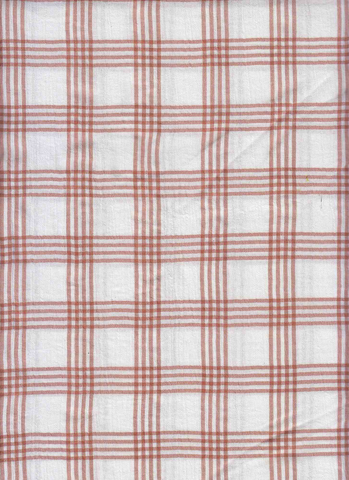 Crepon Check Fabric - 55% Polyester, 45% Rayon | Lightweight Textured Woven for Blouses, Dresses & T 