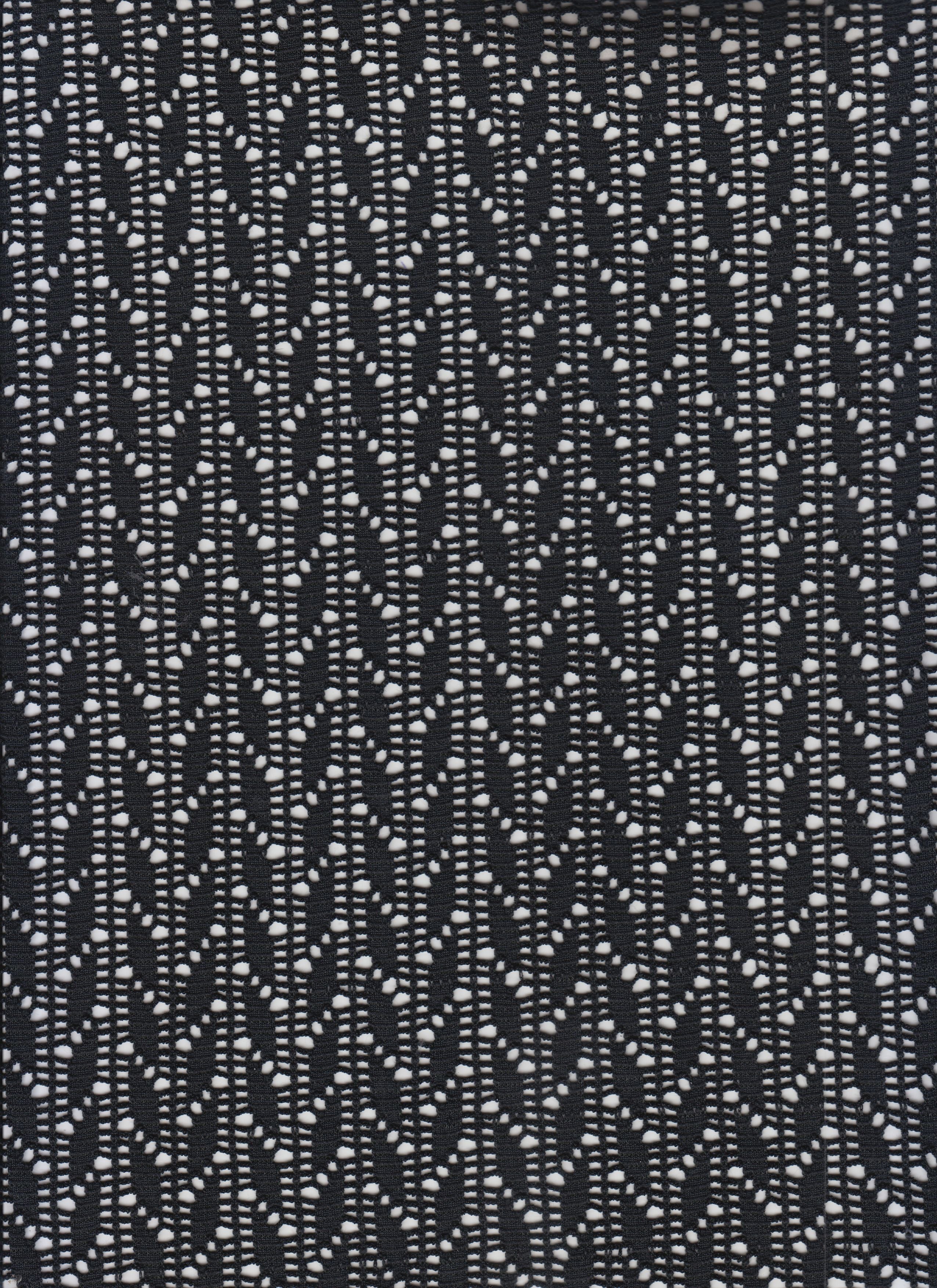 Crochet Fabric - Open-Knit Lace Texture With Soft Stretch & Lightweight Feel 