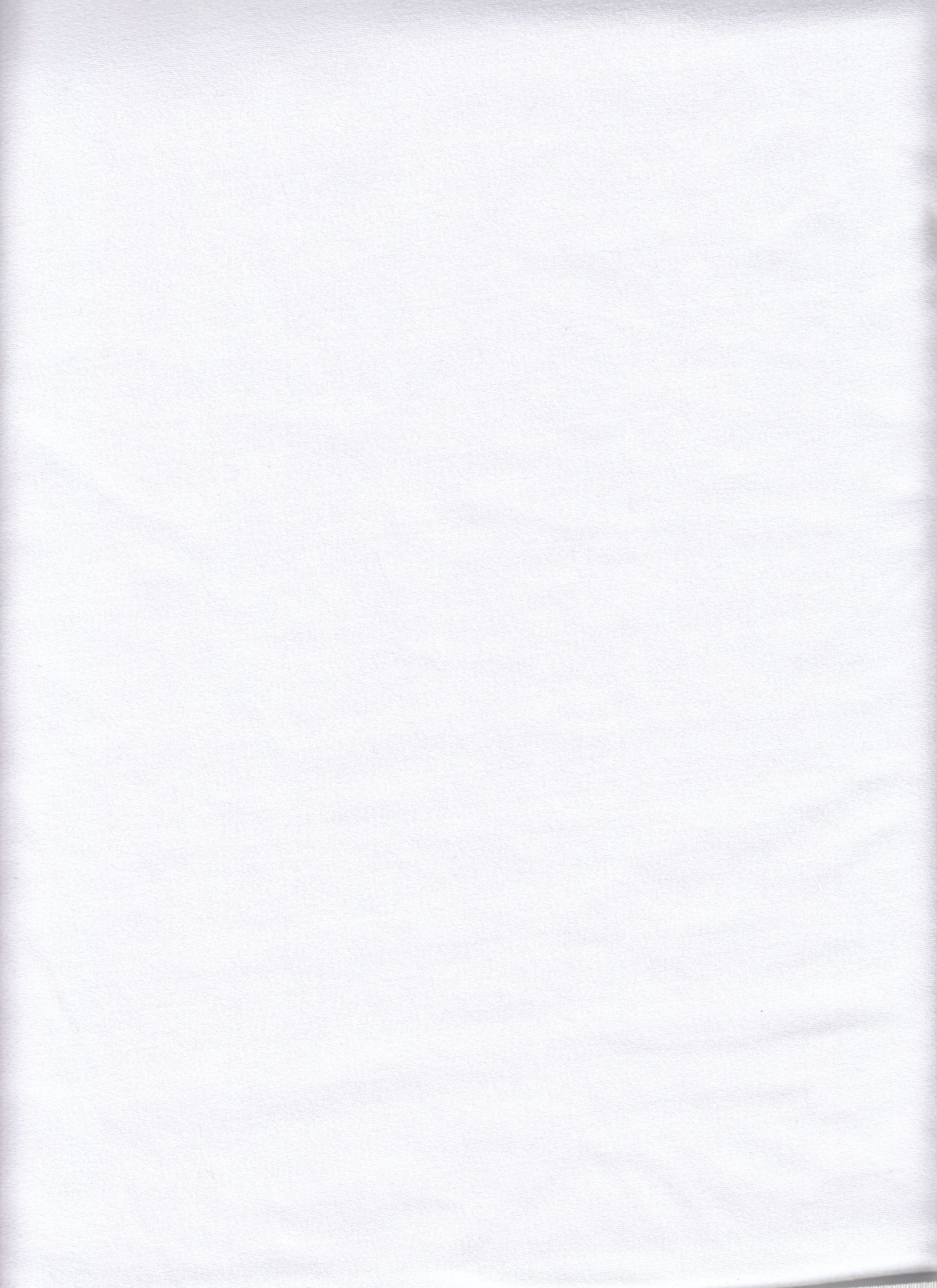 DTY Double Brushed PFP White Fabric - 92% Polyester, 8% Spandex - 230 GSM Soft Stretch Knit for Dres 