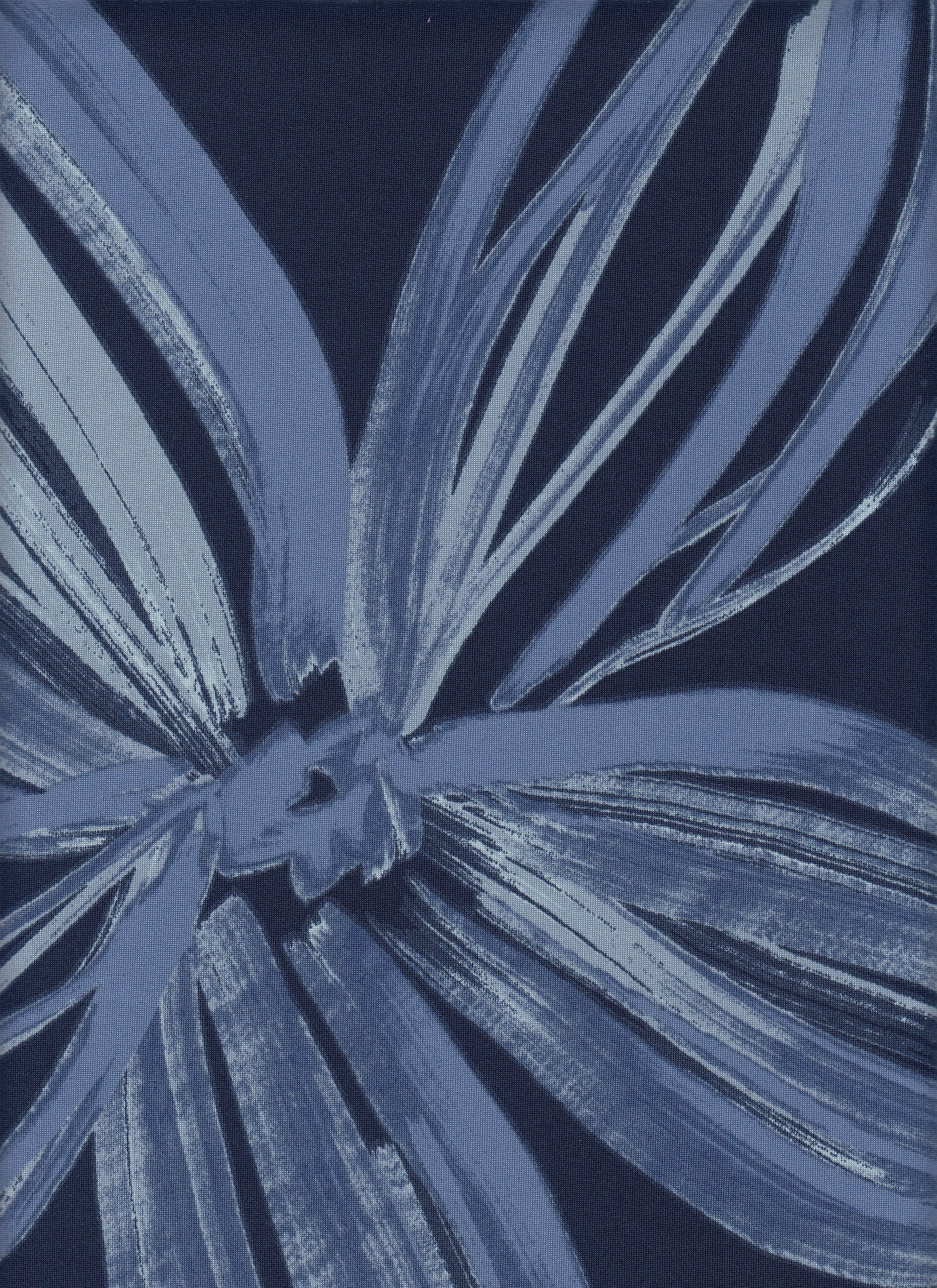 DTY Non Brushed Knit Big Flower Printed Fabric - 96% Polyester 4% Spandex - Smooth Stretch Knit 