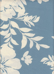 DTY Non Brushed Knit Fabric - 96% Polyester 4% Spandex - Big Flower Print Stretch Knit 