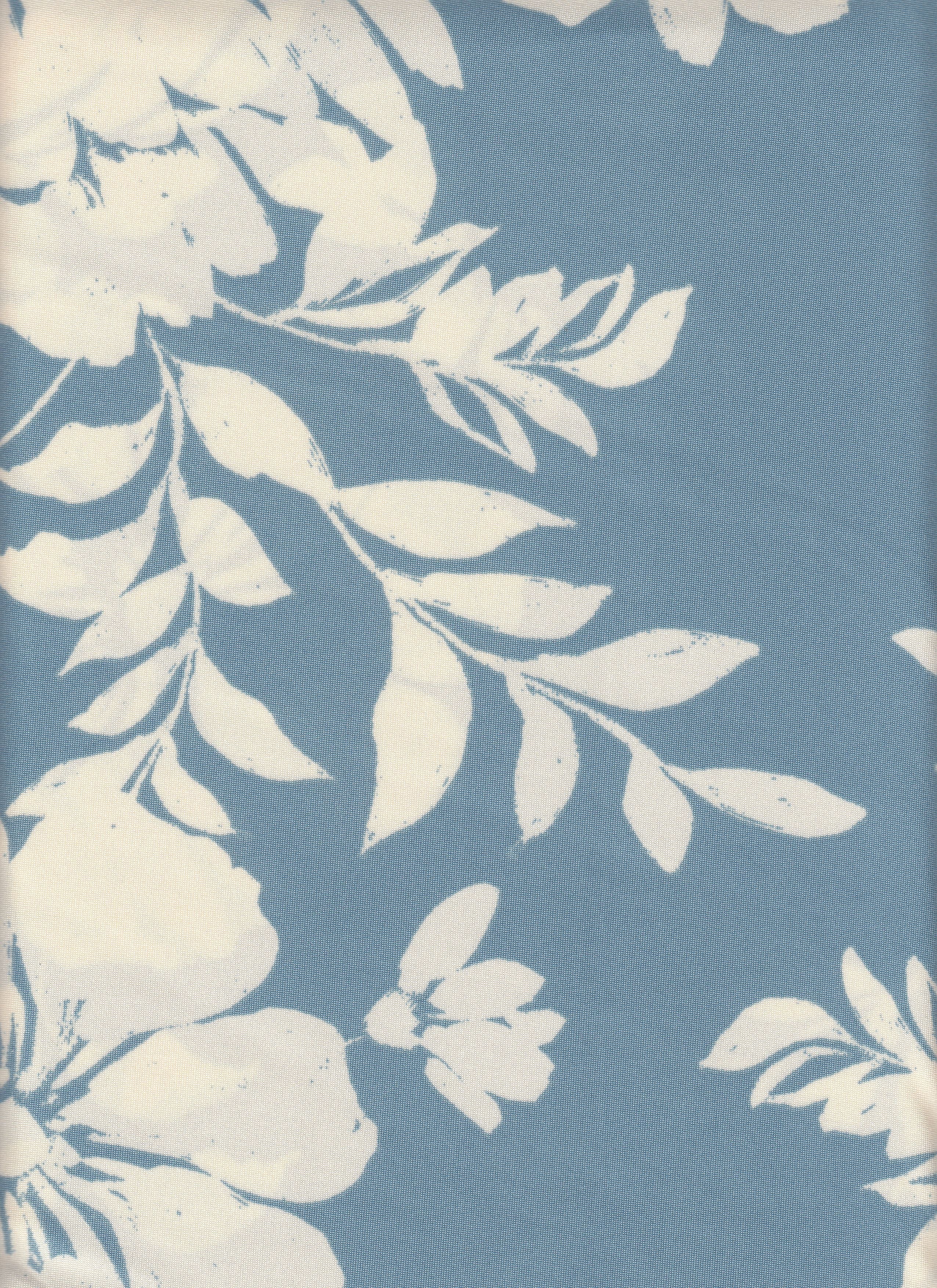 DTY Non Brushed Knit Fabric - 96% Polyester 4% Spandex - Big Flower Print Stretch Knit 