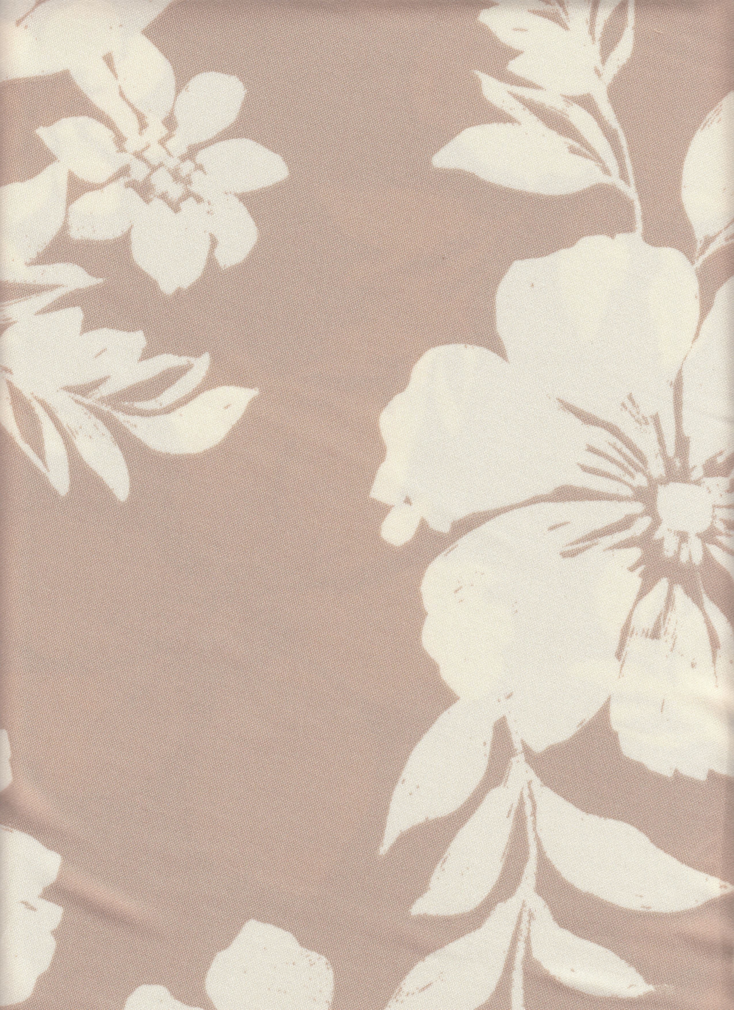 DTY Non Brushed Knit Fabric - 96% Polyester 4% Spandex - Big Flower Print Stretch Knit 
