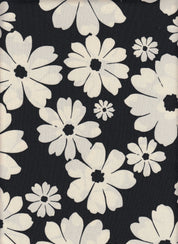 DTY Non Brushed Knit Fabric - 96% Polyester 4% Spandex - Floral Print Stretch Knit 