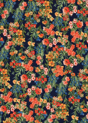 DTY Non Brushed Knit Fabric - 96% Polyester 4% Spandex - Small Floral Print Stretch Knit 