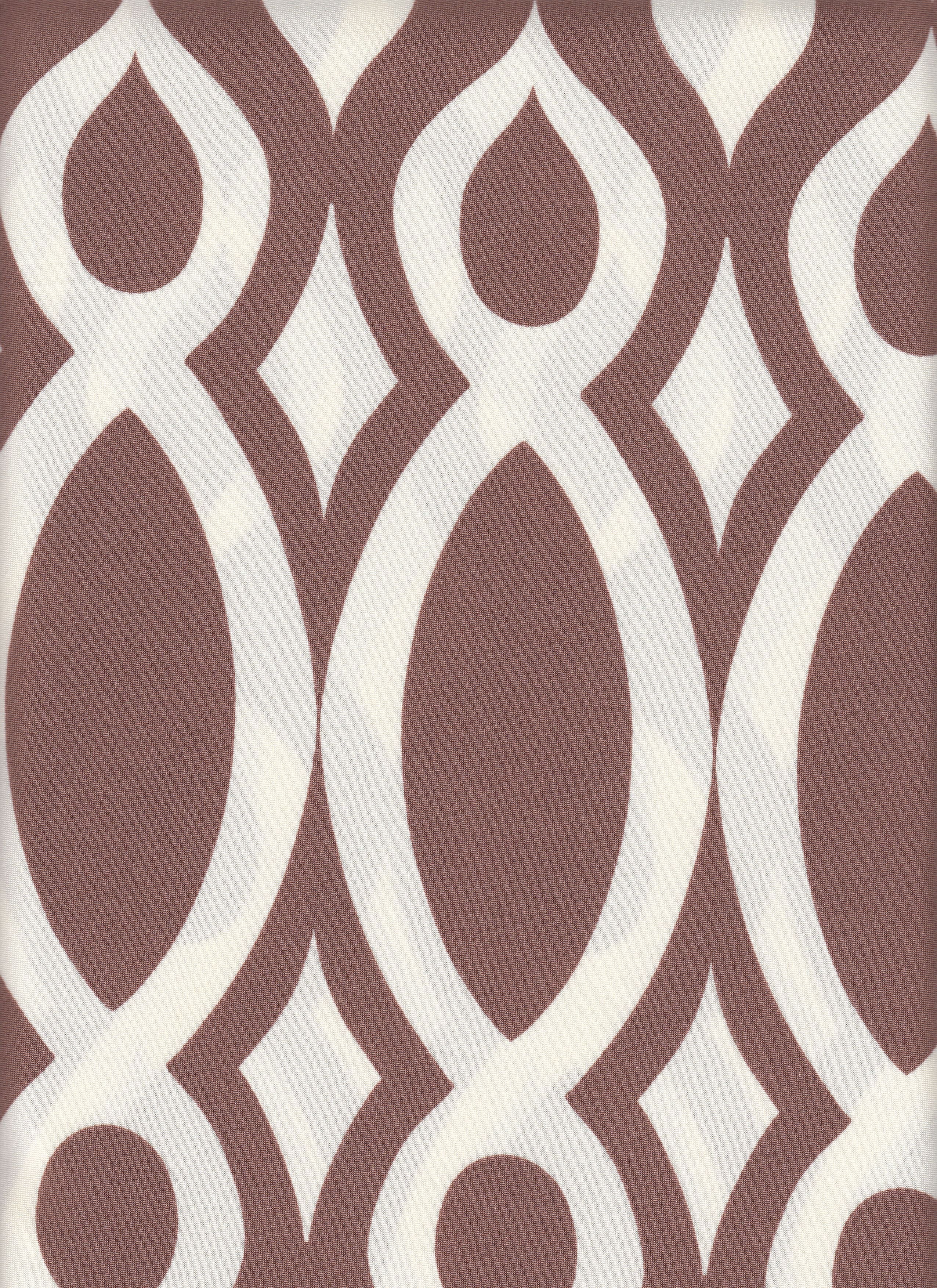 DTY Non Brushed Knit Geometric Printed Fabric - 96% Polyester 4% Spandex - Smooth Stretch Knit 