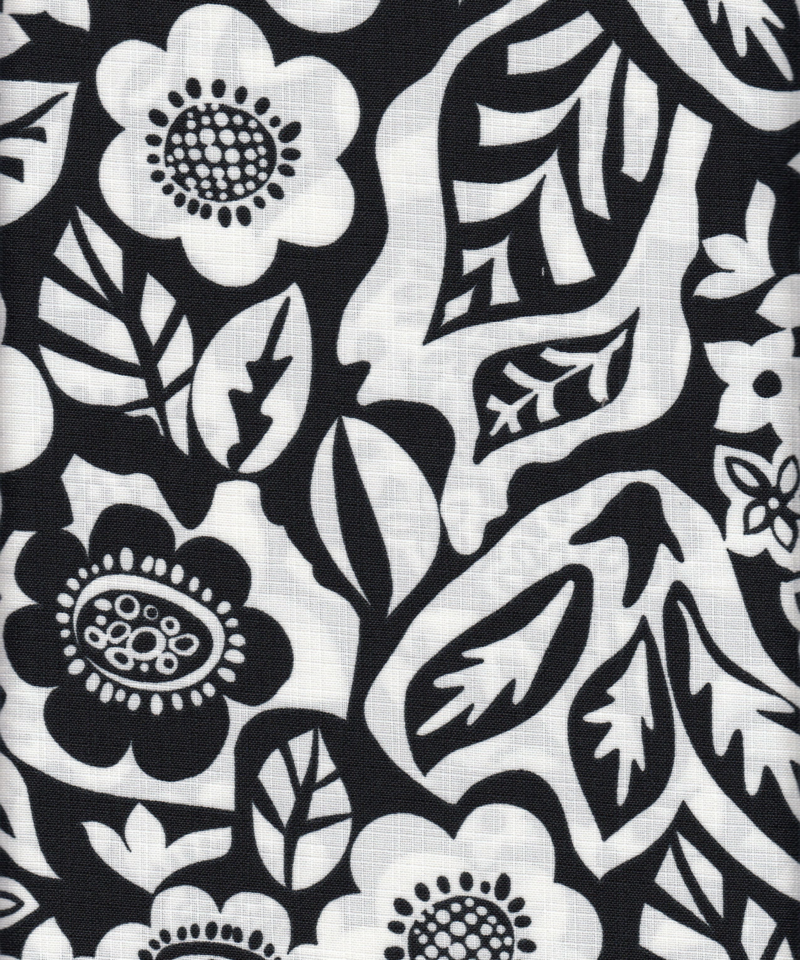 Eline Lino Printed Fabric - 100% Polyester - Big Flower Linen Look Lightweight Woven Fabric 