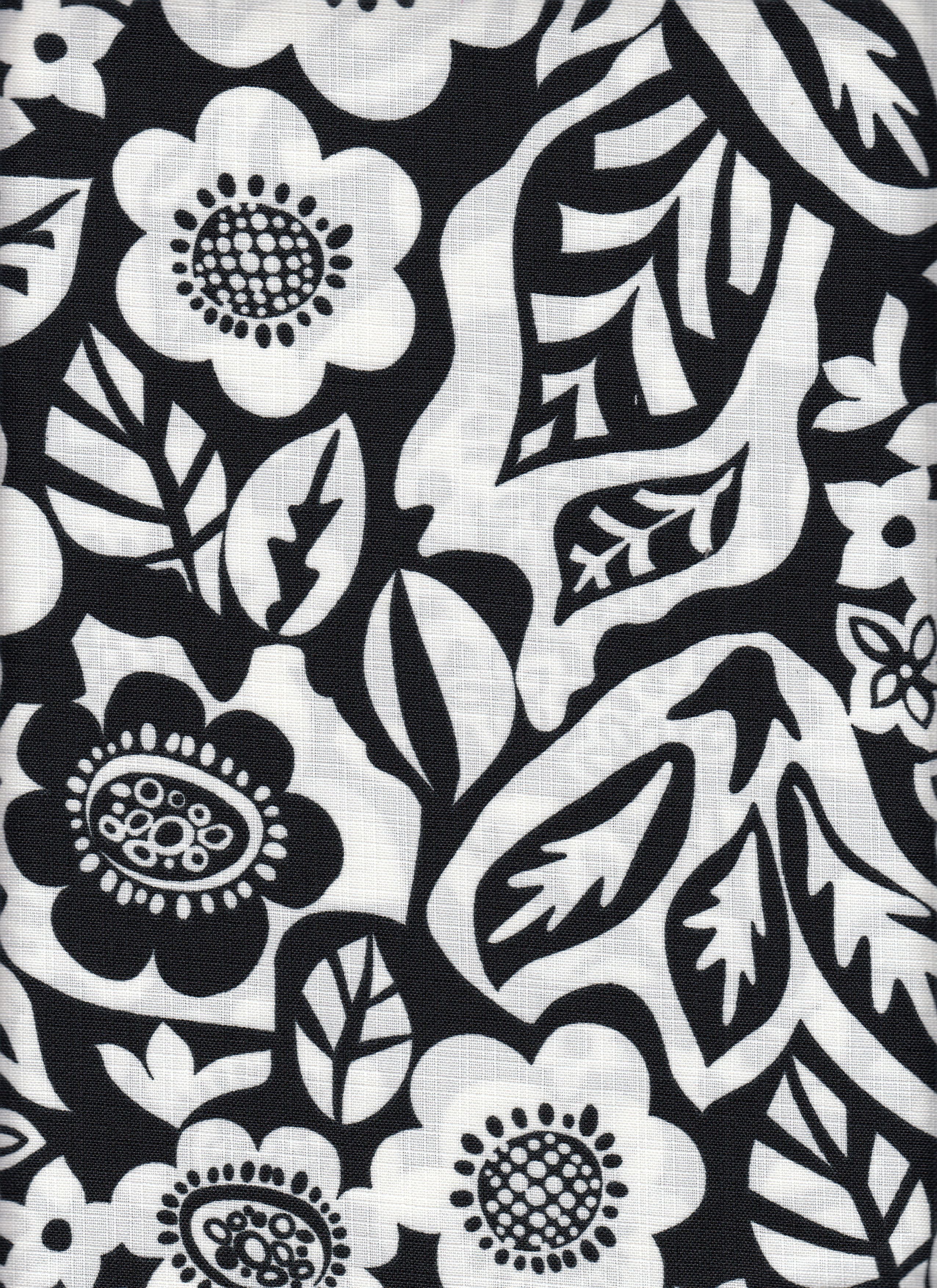 Eline Lino Printed Fabric - 100% Polyester - Big Flower Linen Look Lightweight Woven Fabric 