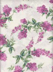 Eline Lino Small Flower Printed Fabric - 100% Polyester - Linen Look Lightweight Woven for Dresses 