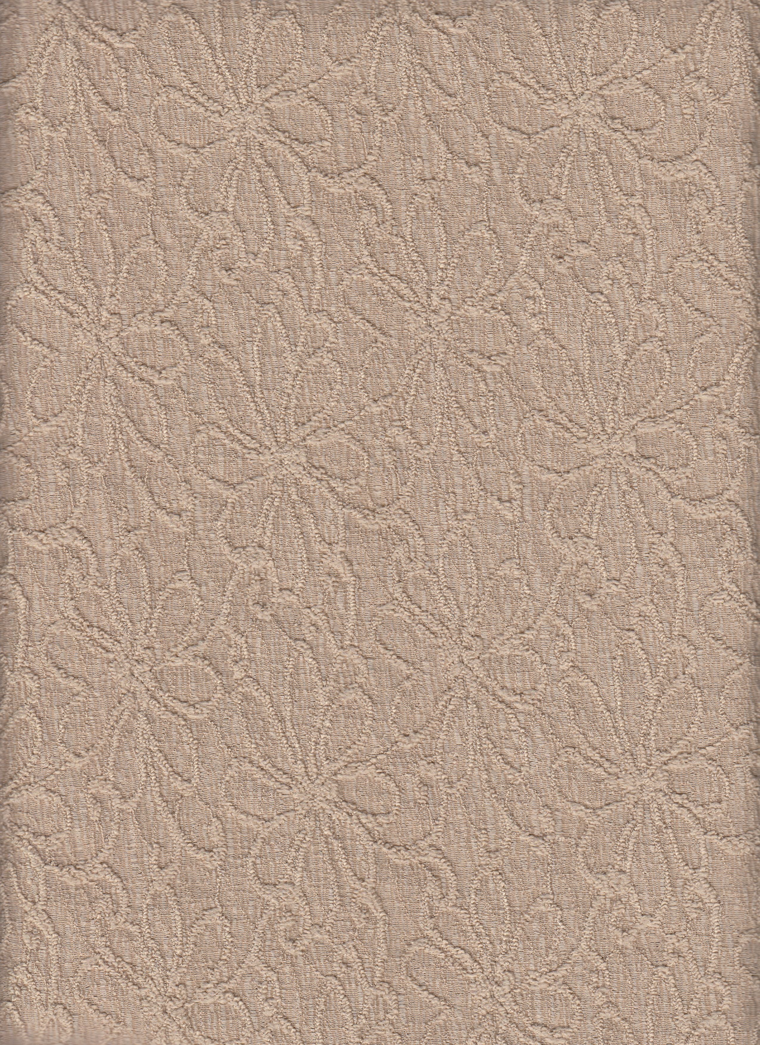 Flower Jacquard Solid Knit Fabric - Textured Stretch Knit for Dresses, Tops, Skirts 