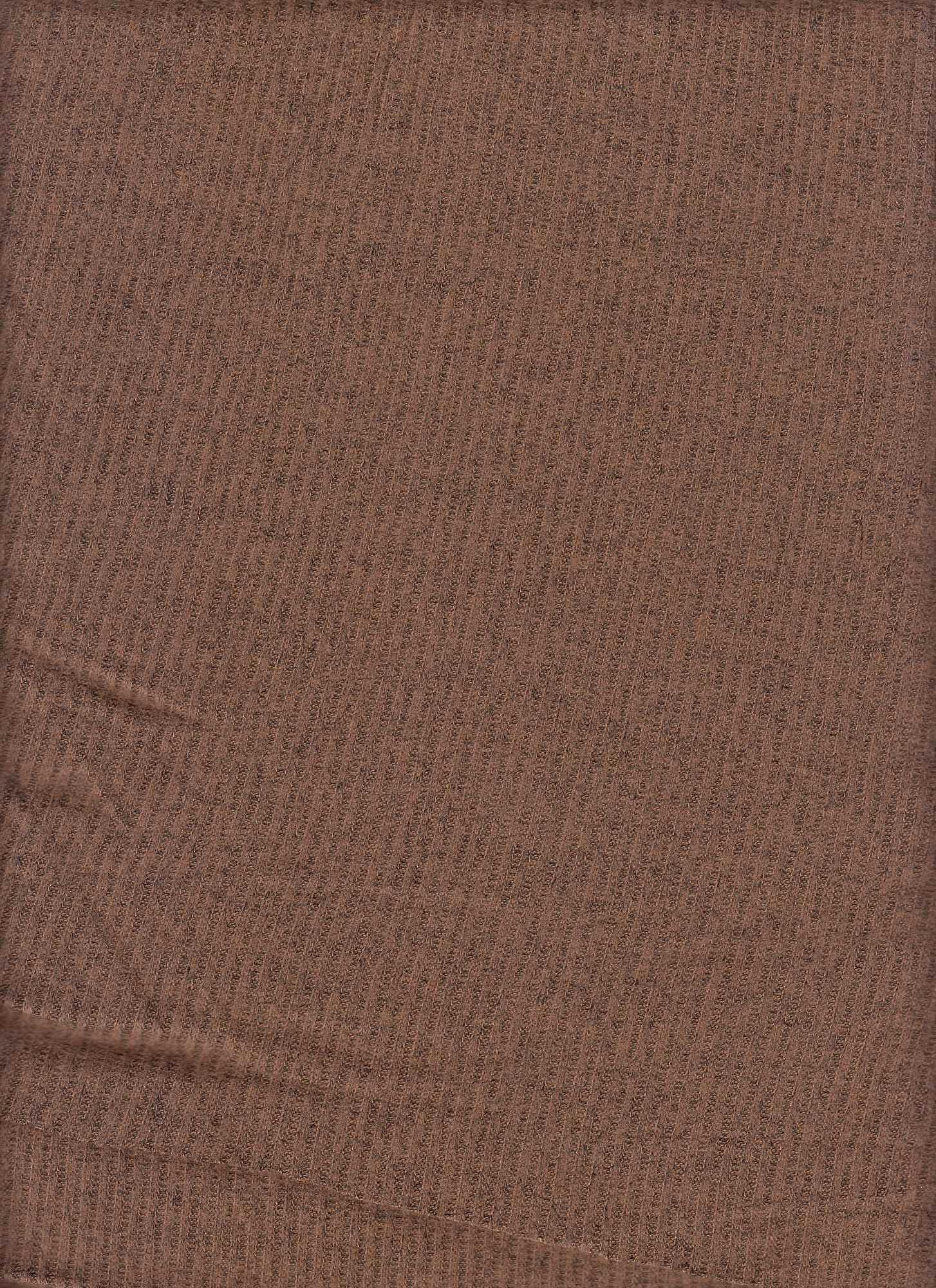 Hatchi Rayon Rib Rich Brushed Fabric - 78% Rayon 18% Polyester 4% Spandex, Soft Rib Knit 