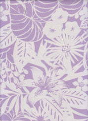 IW84028-14145 LILAC#9 DRESS DTY NON BRUSH FLOWER KNIT LAVANDER LEAF PANTS POLYESTER PURPLE SHIRT SKIRT SPANDEX TOP WHITE