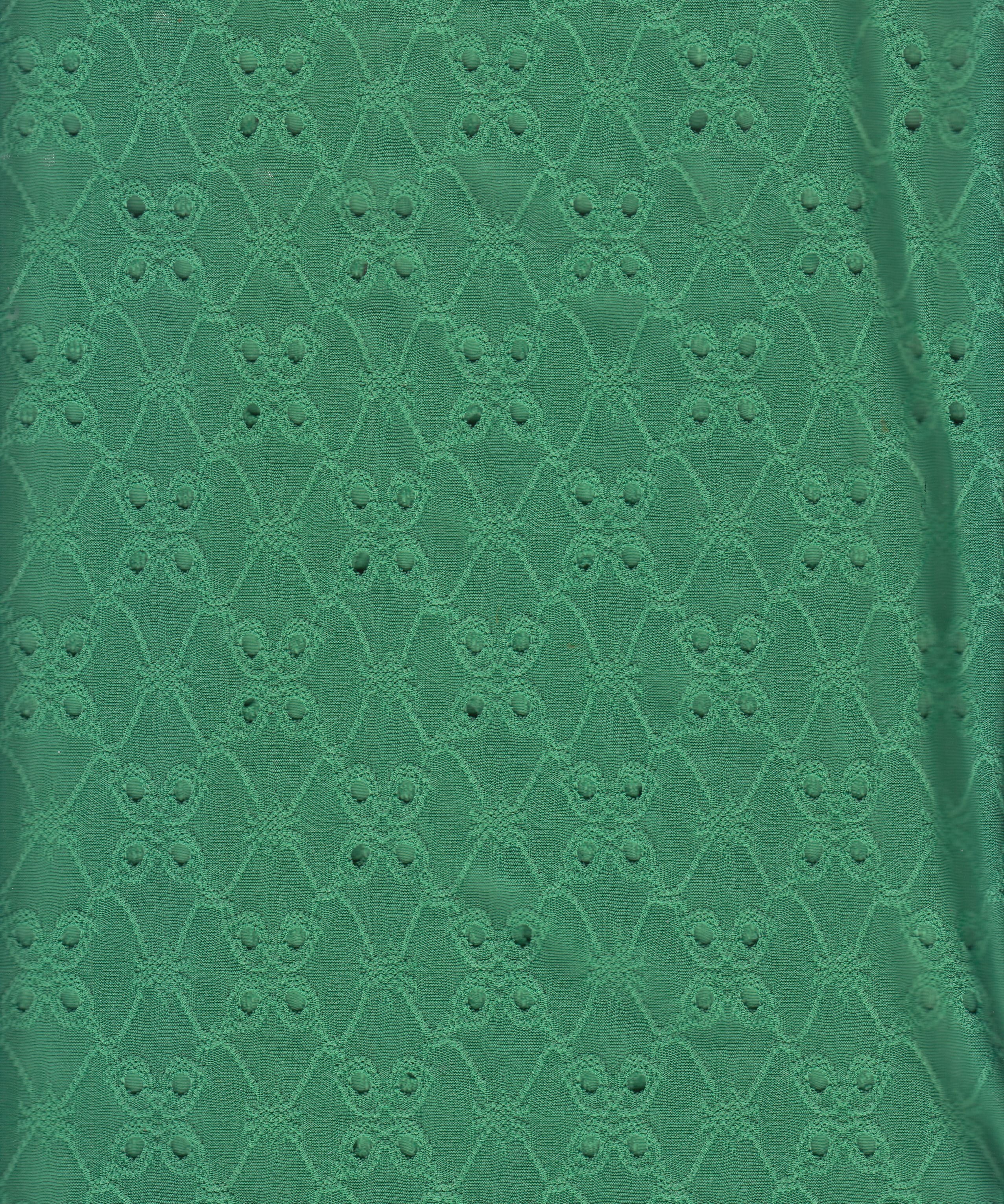 Jacquard Embroidery Knit - Stretch Comfort With Elegant Texture