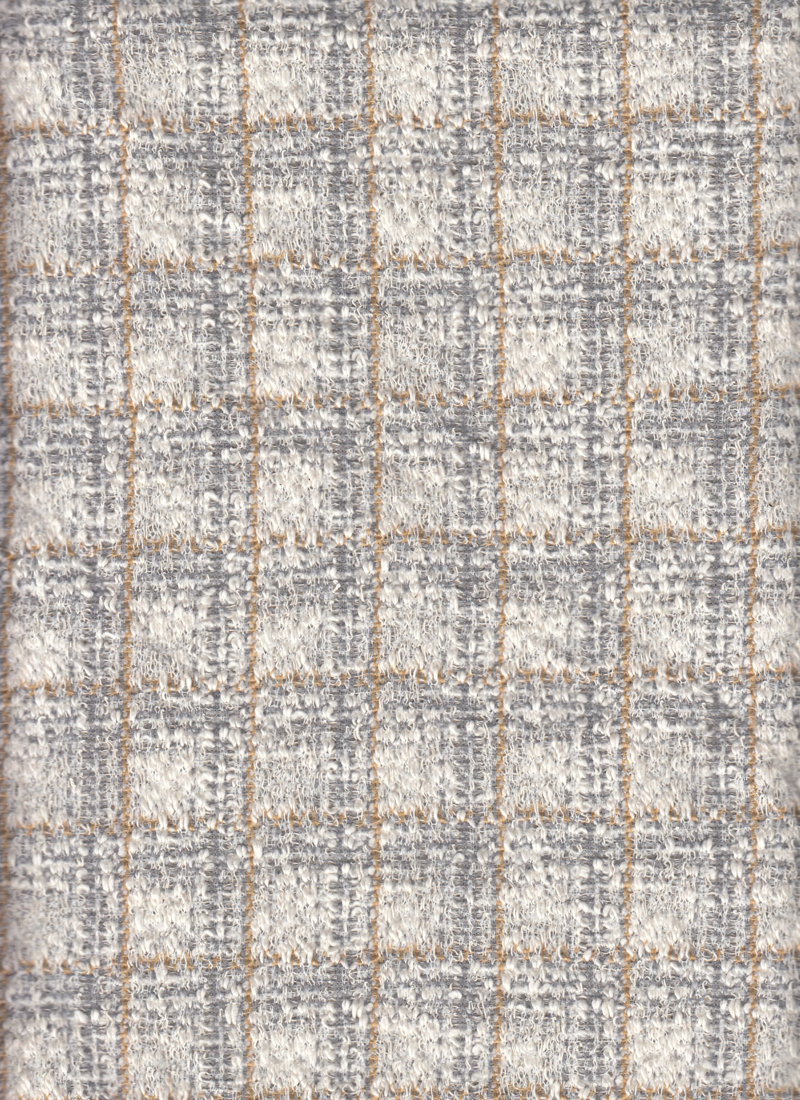 Knit Boucl  Fabric - 59% Polyester, 39% Cotton, 2% Spandex - Textured Stretch Knit for Sweaters, Jac 