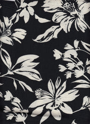 Marble Floral Printed Fabric - Soft Lightweight 80% Rayon 20% Nylon Woven Fabric 